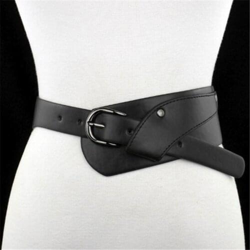 Fashion Wide slim body corset soft PU knot Belts Joker Decoration cummerbund Dress waistbands for Women Apparel Accessories