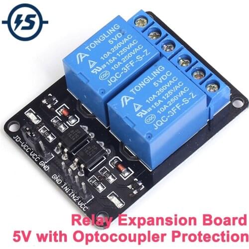 For Arduino Uno R3 Raspberry Pi Optocoupler Module 5V 2 Channel Relay Interface Board Raspberry Module Control Board