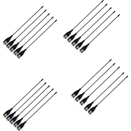 20X NAGOYA VHF+UHF SMA-F Soft Antenna 50W for RETEVIS BAOFENG Kenwood Radio ON