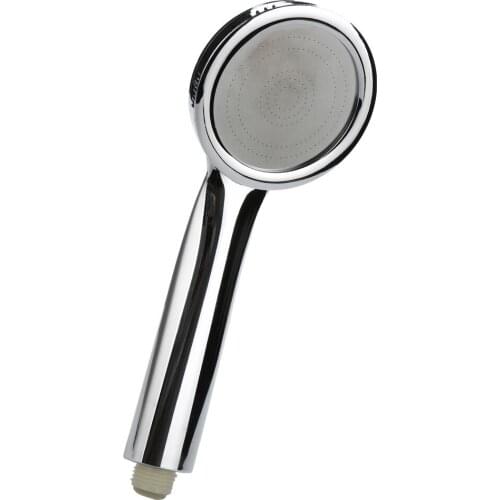 Water Shower Head Super Low Pressure Boosting Bath Saving Abs Chrome Jet 123