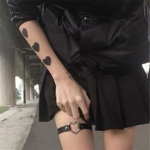 2021 Charm Female Choker with Leg Punk Style Stainless Steel Heart Chokers Necklaces Hiphop Jewelry for Women Men Maxi Colar