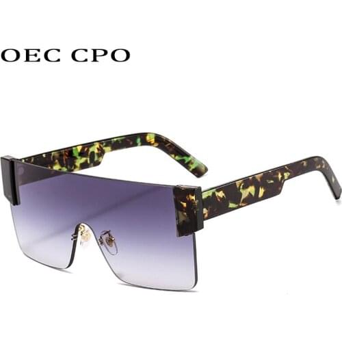 New Rimless Square Sunglasses Women Men Brand Fashion One Piece Goggle Sun Glasses Men Ladies Eyewear UV400 Female Glasses O656