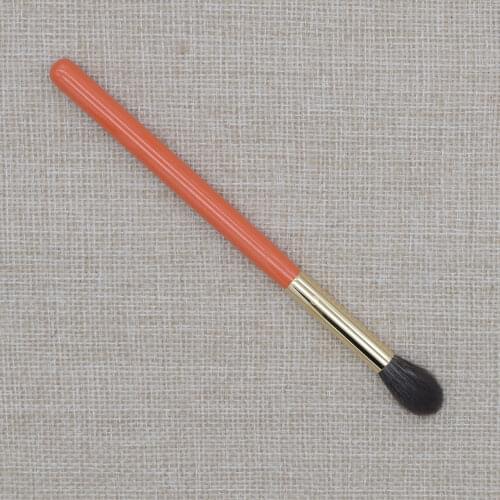 K289 Professional Handmade Makeup Brushes Blue Squirrel Goat Hair Small Highlighter Brush Orange Handle Cosmetic Make Up Brush