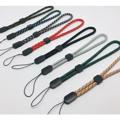 Adjustable Hand Wrist Lanyard Strap String for Phone iPhone 11 Samsung A50 Flash Drives Keys Keychain ID Card Short Hang Rope
