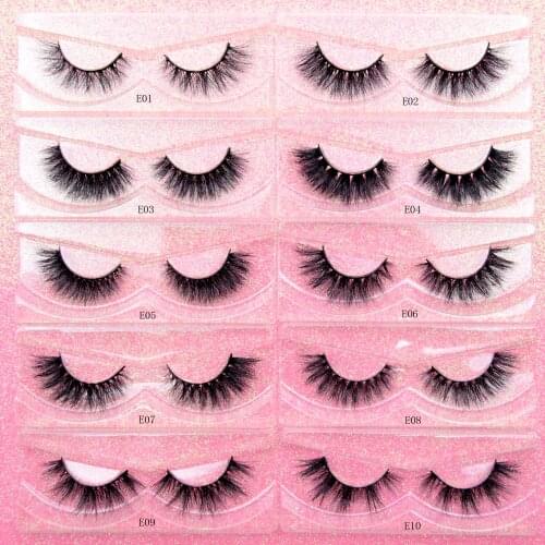 Visofree Eyelashes 3D Mink Lashes natural handmade volume soft lashes long eyelash extension real mink eyelash for makeup E01