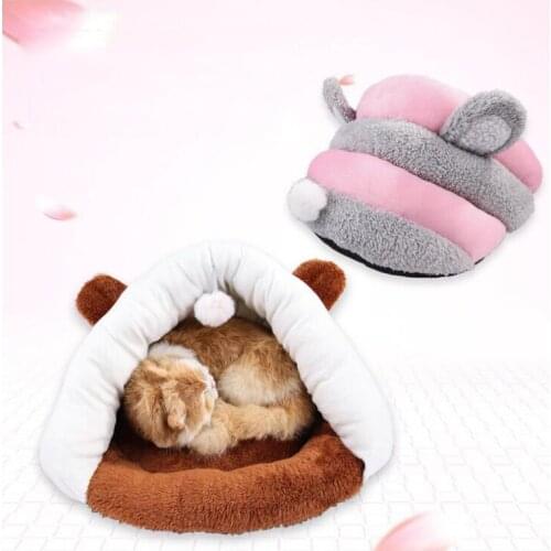 Cute cotton pet cat bed autumn Winter Warmer Basket for cats Sleeping Cushion for puppy pet products for small dogs
