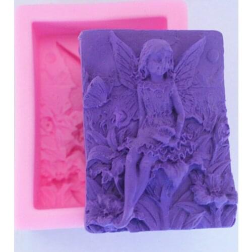 Fairy Flowers 0570 Craft Art Silicone Soap mold Craft Molds DIY