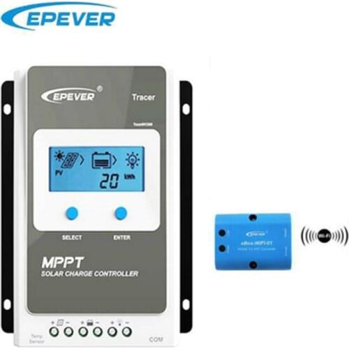 MPPT 10A/20A/30A/40A Solar Charge Controller Black-Light LCD Solar Regulator for 12V 24V Lead Acid Lithium-ion Batteries