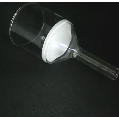 Glass Buchner Funnel With Sand Core Glass Sand Vertical Melting Funnel 250 ml 2 - 70 um Coarse Filter Lab Glassware