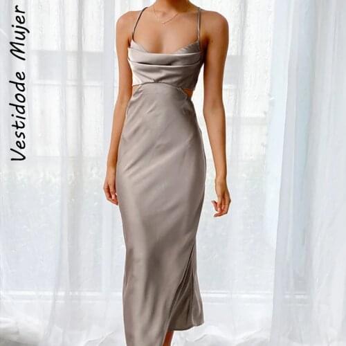 Vestidodemujer Summer Silk Dresses