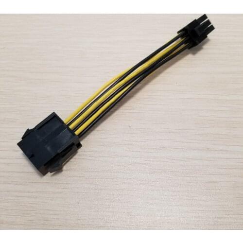 CPU 8Pin Female TO PCI-E PCIe Graphics Video Display Card 6Pin Male Adapter Power Supply Cable Cord 18AWG Wire PC DIY