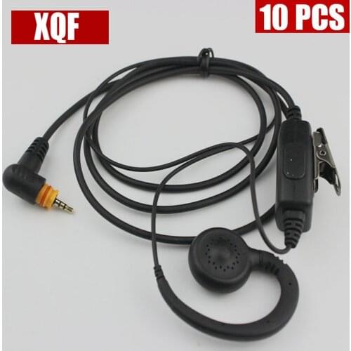 XQF 10PCS MIC Speaker PTT G Earhook Earpiece Earphone Headset for Motorola Radio SL7550 SL4000 SL1K MotoTRBO Radio Walkie Talkie