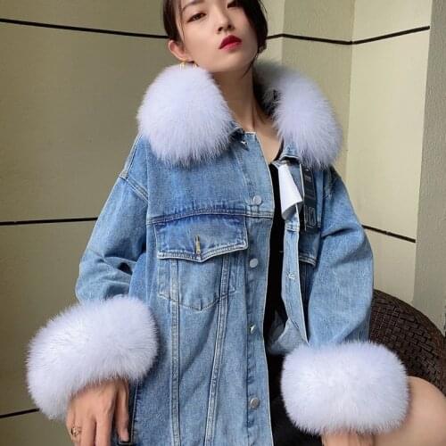 Winter 100% Natural Real Fox Fur Scarf Square Collar For Womens Neck Warm Thick Short Scarves Genuine Fox Fur Cuffs Fashion Set