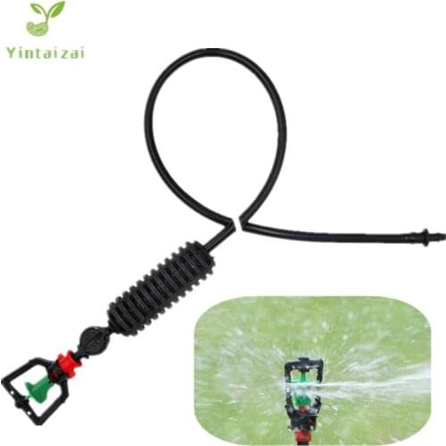 10PCS Rotary Micro Sprinklers Hanging Assembly Misting Microjet For Garden Irrigation Garden Flower Watering Y007