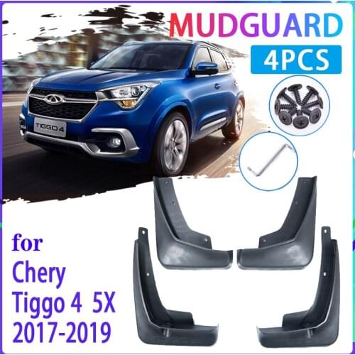 4 PCS Car Mud Flaps for Chery Tiggo 4 Tiggo4 5X 2017 2018 2019 Mudguard Splash Guards Fender Mudflaps Auto Accessories