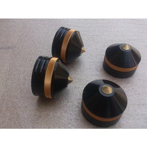 4pcs high-grade Machine feet / Speaker spikes --Black