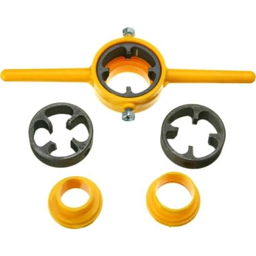 PVC Thread Maker Yellow Pipe Threader Tool Set 1/2" 3/4" 1" NPT Tube JA55