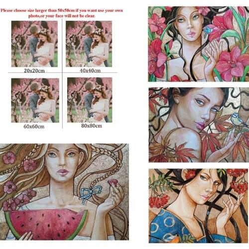 Diy Diamond Painting Custom Figure Painting Anime Godmother Living Room Bedroom Wall Cross Stitc Mosaic Home Decoration