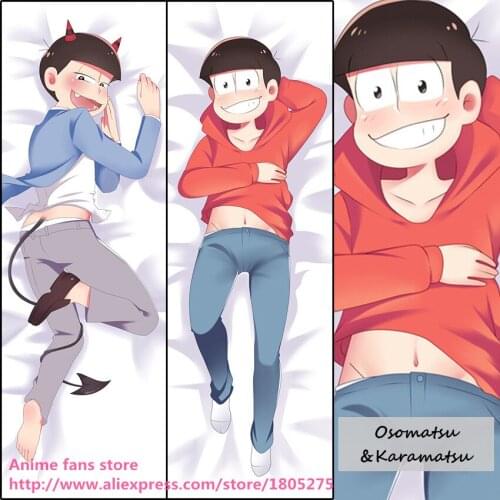 Anime Osomatsu-san Matsuno Osomatsu Matsuno Karamatsu Japanese Pillowcase Pillow Case Cover decorative Hugging Body Bedding