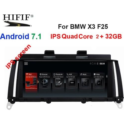 Android 7.1 Car Dvd Navi Player FOR BMW X3 F25(2011-2013) Original CIC System audio gps stereo car monitor screen all in one