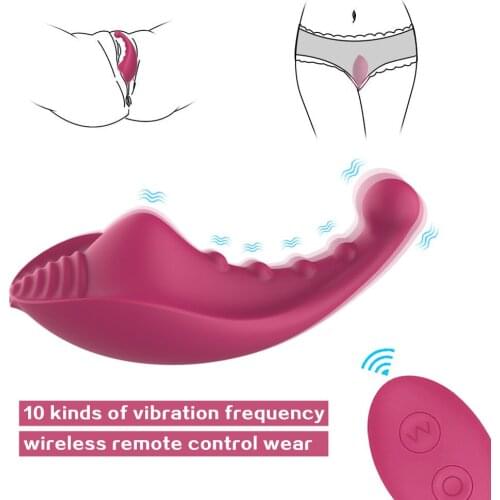 Butterfly Invisible Wear Vibrator Wireless Remote Control Portable Clitoral Stimulator Invisible Vibrating Egg Sex Toysfor Women