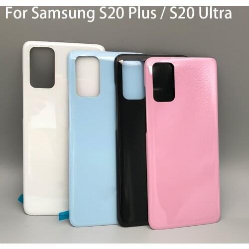 20Pcs For Samsung Galaxy S20 Plus / S20 Ultra Battery Back Cover Door Housing Back Cover Case Replacement Repair Parts