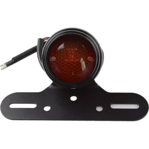 DIY Motorcycle RED Brake Tail Rear Light Bulb for Harley Chopper Bobber Custom 12V Cafe Racer Motorbike Turn Signal Brake Lights