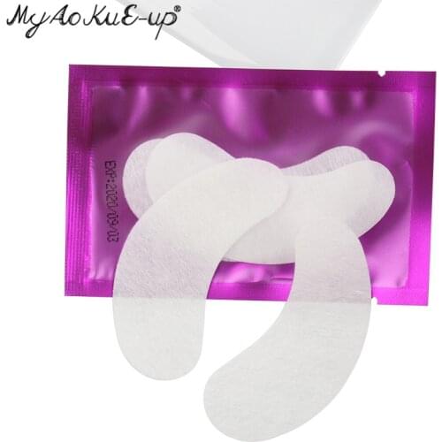 Hot Sale 50pairs/lot Eye Pads Paper Patches Eyelash Under Eyelash Extension Paper Patches Eye Tips Sticker Wraps Make Up Tools