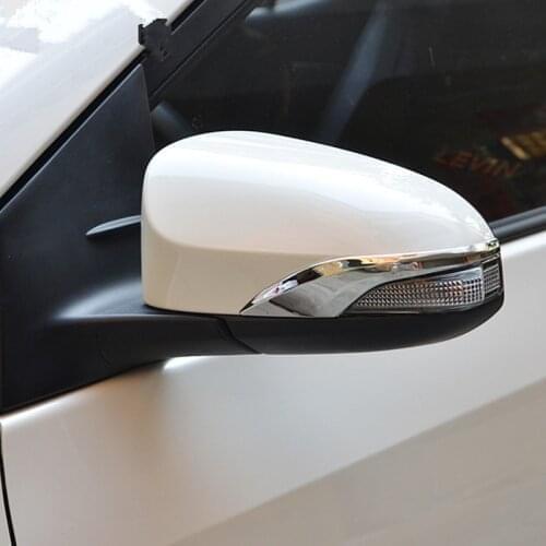Chrome Car Mirror Collision Avoidance Trim Protective Sticker For Toyota Corolla 2014 2015 2016 2017 Altis E170 Exterior Parts