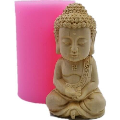 Upgraded Version Buddha Silicone Candle Mold Resin Epoxy Craft Decorations Mold Aromatherapy Gypsum Statue Mould