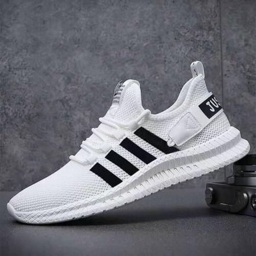 Men Sneakers 2020 Black Air Mesh Breathable Casual Sport Shoes Male Lace Up Non-slip Men Low Sneakers Mens Trainers