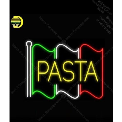 Neon Signs for Pasta Bulbs Neon sign Restaurant Handcraft Beer budweiser neon sign Lighted Garage Signs Bar Neon Light Sign