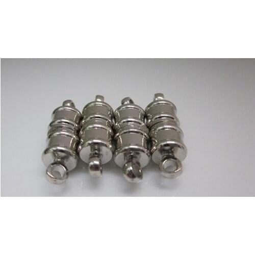 Wholesale silver plated magnetic clasps jewelry findings 17x6mm