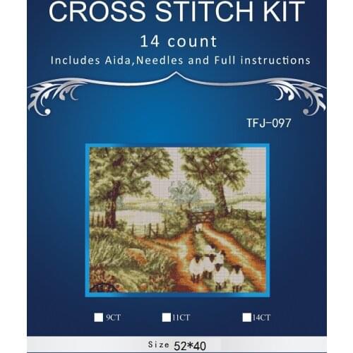 Wild Animals shelf Exquisite Handmade Needlework Embroidery DIY DMC Cross Stitch Kits Crafts 14CT Unprinted Home Decor 77