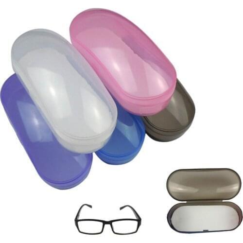 Portable Clear Transparent Shell Eye Glasses Sunglasses Hard Case Box Protector