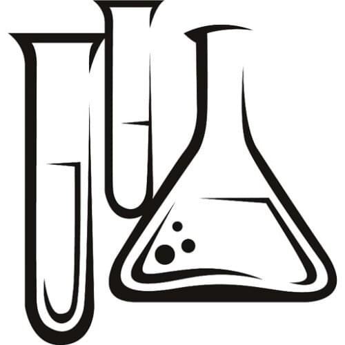 Science Test Tubes Wall Decals Mural Chemistry Educational Wall Sticker School Classroom Art Decal Teens Room Decoration S514