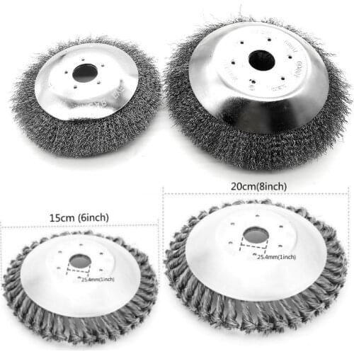 Steel Wire Grass Trimmer Head Derusting Weeding Wheel Grass BrushCutter Grass Removal Grass Tray Plate for Lawnmower