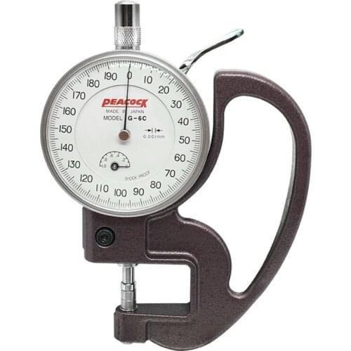 JAPAN PEACOCK thickness gauge 0.001mm Dial Thickness Gauge G-6C PEACOCA Thickness Table