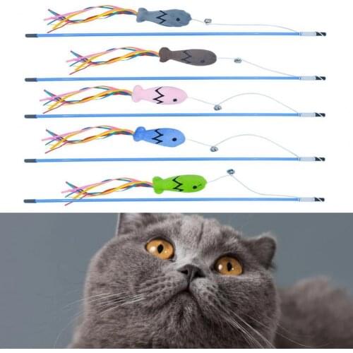 PVC Stick Funny Funny Cat Stick Toy Pet Supplies Teaser Stick Exquisite for Indoor