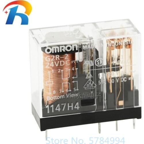 100% New origina G2R-2-24VDC DC24V Omron Relay 5A G2R-2-24V