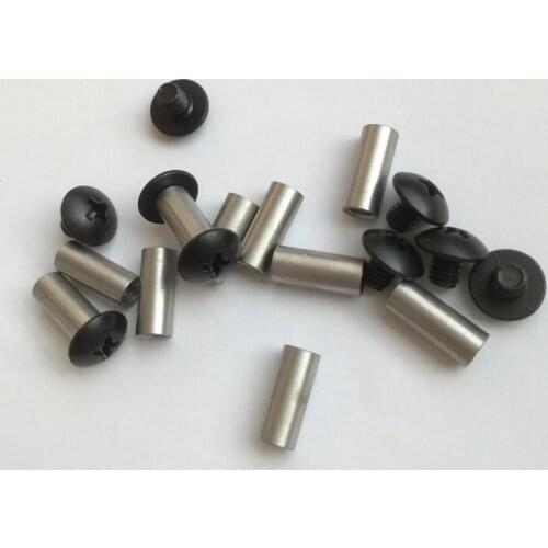 20pcs/lot, 17.3mm to 25.3mm Chicago Philips cruciform slot head black Screws Suitable for (5mm hole )