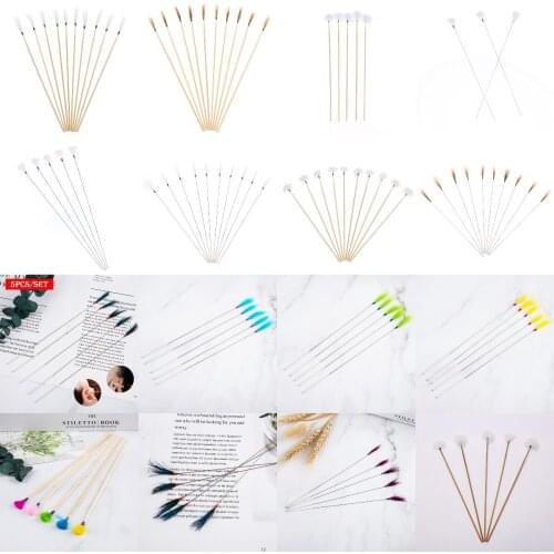5/10Pcs/lot Silver Needle And Pheasant Feather Earpick Wax Remover Curette Adult Ear Dig Tools Spoon Cleaner Stick Health Care