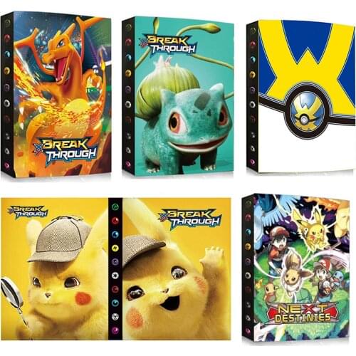 24 Style Can Hold 240pcs Pokemon Cards Album Book Cartoon Anime Pocket Monster Pikachu Toy for Kids Gift