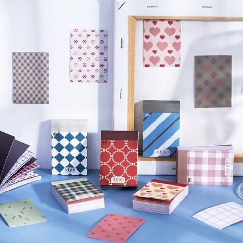 50Pcs/Lot Basic Graphics Material Paper Junk Journal Planner Craft Paper Scrapbooking Vintage Decorative DIY Craft Photo Albums