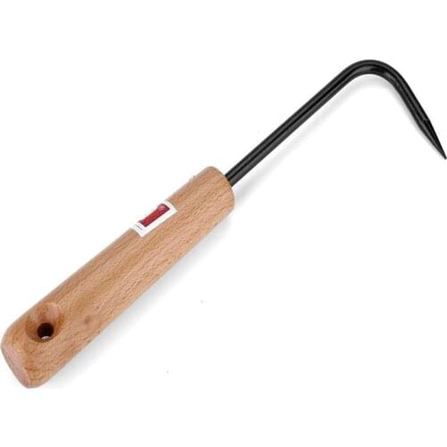 Bonsai tools hook wooden handle carbon steel hook robust very firm and durable