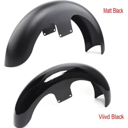 21" Wrap Front Fender Mudguard Black Steel For Harley Touring Electra Street Road Glide King Baggers FLHT FLHTC FLHR FLHX