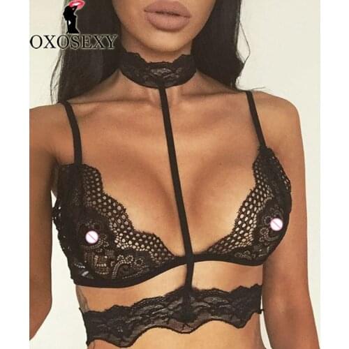 2018 S M L size top grade red white pink halter bra hollow bra women sexy lingerie hot erotic Lingerie black sexy costumes 031