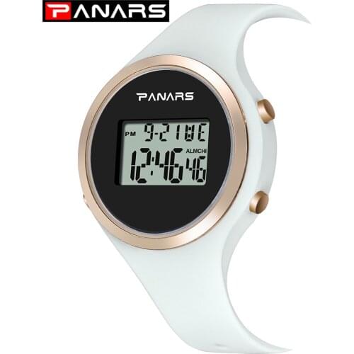 Women Watch Digital Women Dress 50M Waterproof Stopwatch Sports Luminous Multifunction LED Electronic Watch Lady Reloj de mujer