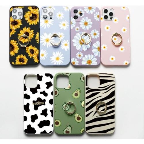 Finger Ring Holder Funda For Samsung Galaxy A12 A52 A51 A50 A71 A10 A72 A21S A40 A02S A31 A32 S10 S20 S21 FE Ultra Plus TPU Case