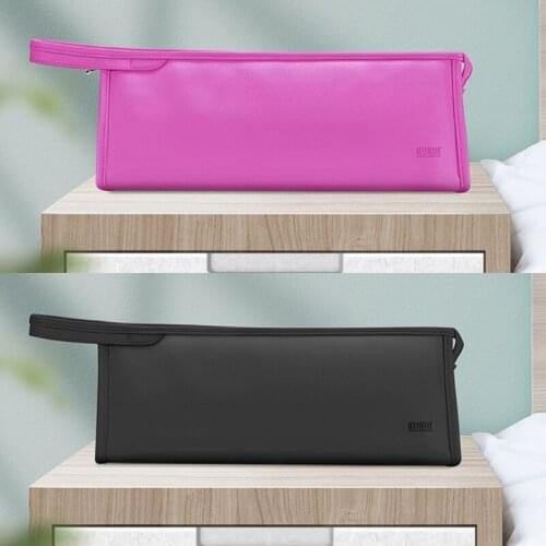 Travel Portable Hair Dryer Case with Metal Zipper and Hand Strap Dustproof Waterproof Anti-Scratch Storage Bag Styler Curler